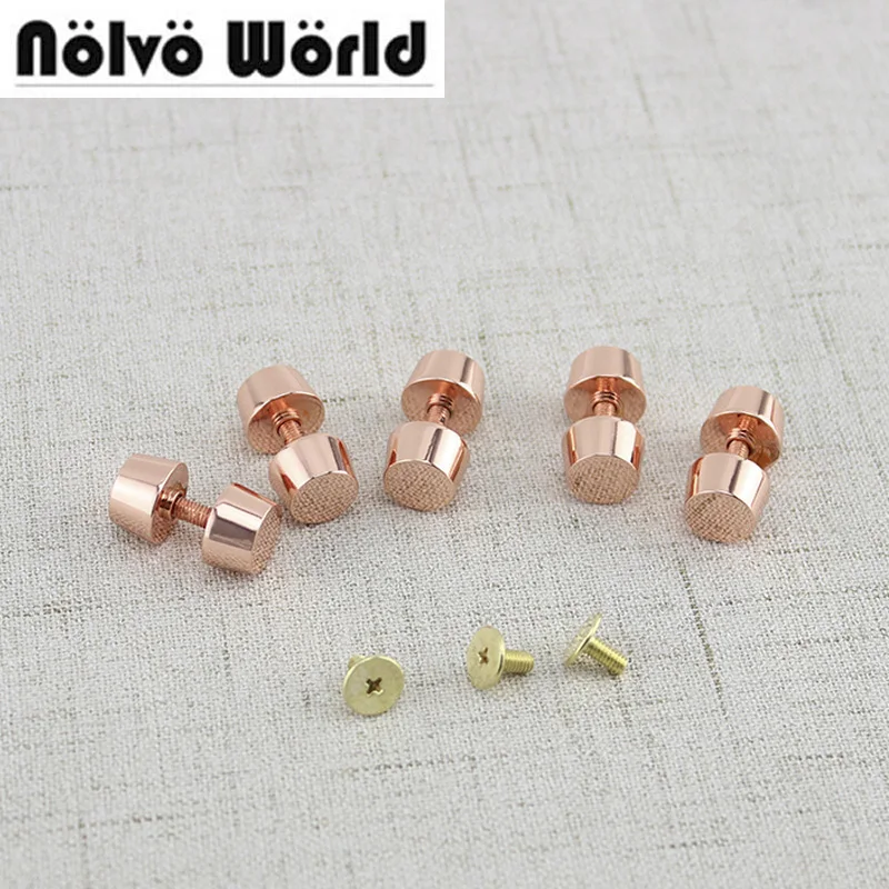 12 шт. цвета розового золота сумки шпильки для ног 1 см украшение заклепки сумочки