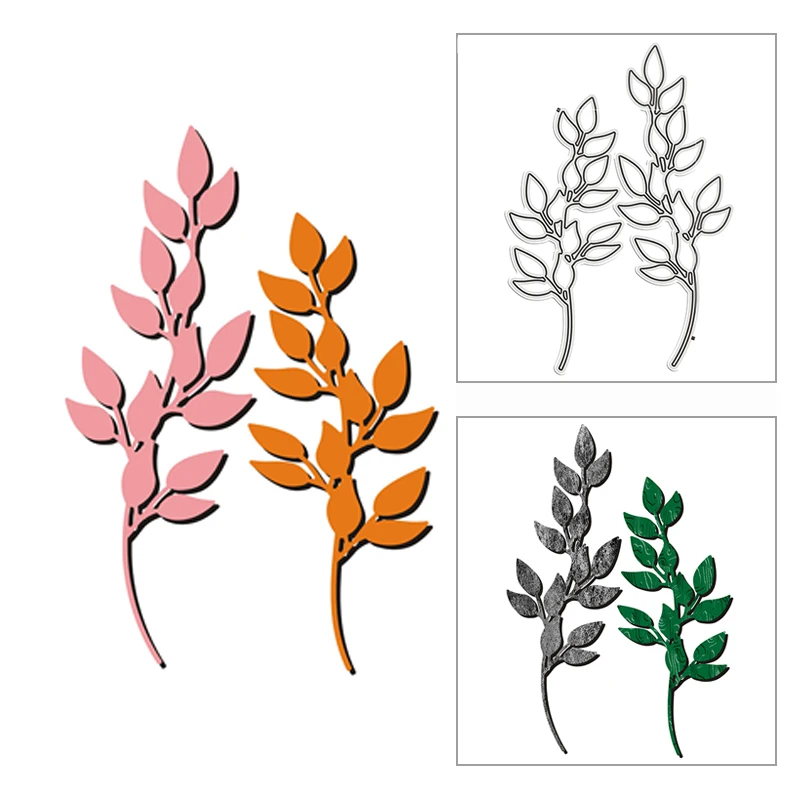 

New 2021 Fine Banyan Leaves Plant Metal Cutting Dies for DIY Scrapbooking and Card Making Decorative Embossing Craft No Stamps