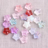 20pcs 8mm small star shape crystal lampwork glass loose beads lot for jewelry making diy jewelry findings