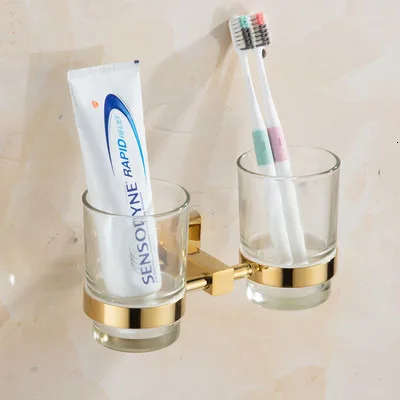 tooth brush holder Bathroom kit, corner rack, tray, paper bracket, towel strip, soap basket, bathroom Kit - Цвет: tooth brush holder