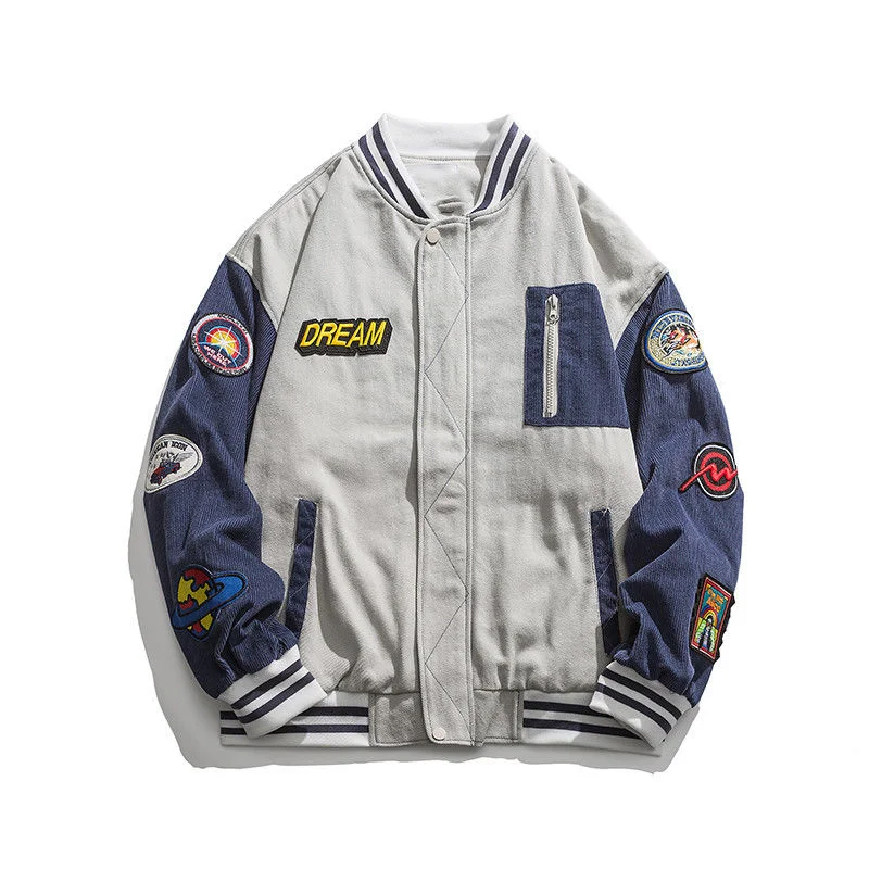 

Corduroy Bomber Baseball Autumn Jacket Female Men Jacket Jaket Women Clothing Harajuku Loose BF Streetwear Outerwear Goth Vibe