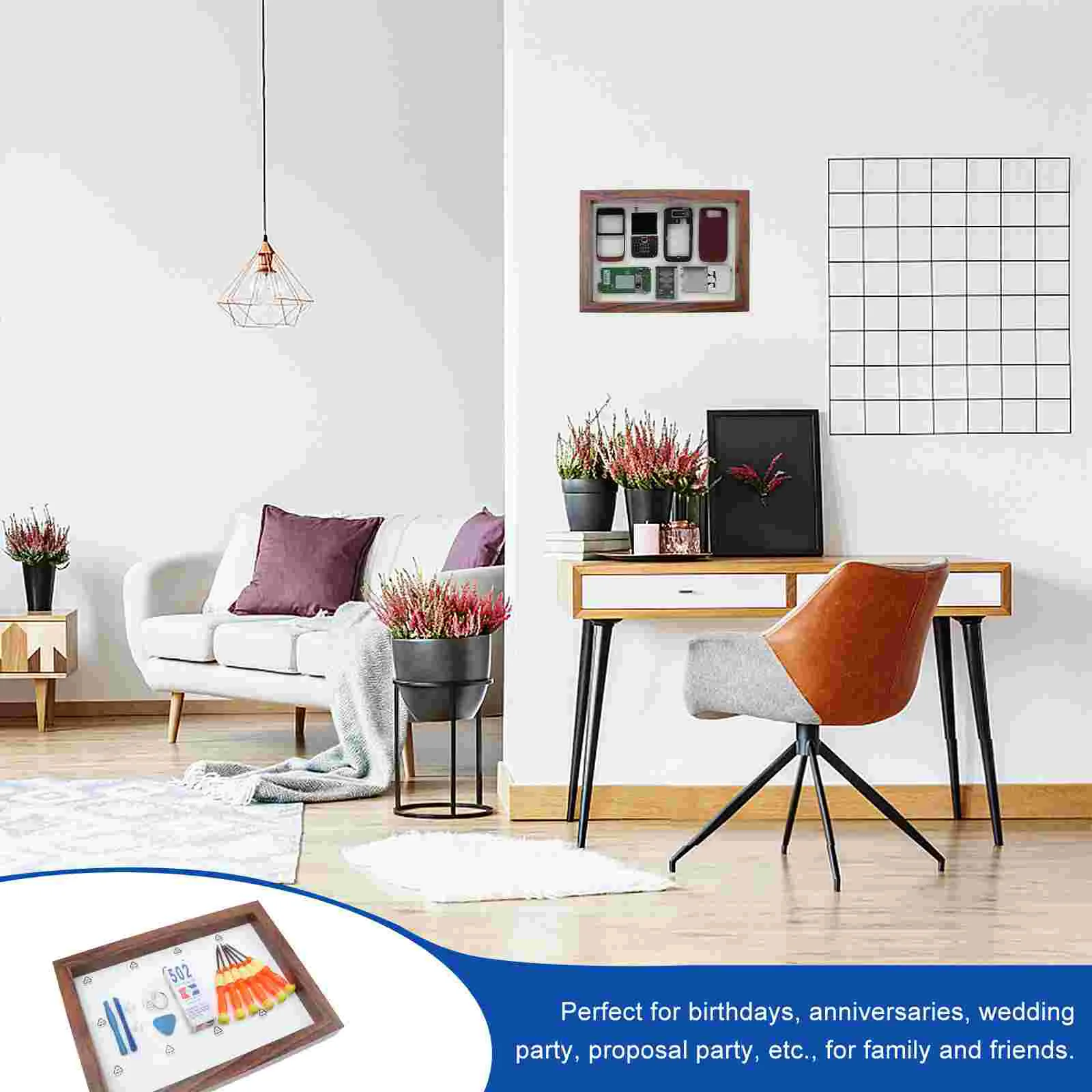 1 set simple specimen storage photo frame mobile phone disassembly parts frame free global shipping