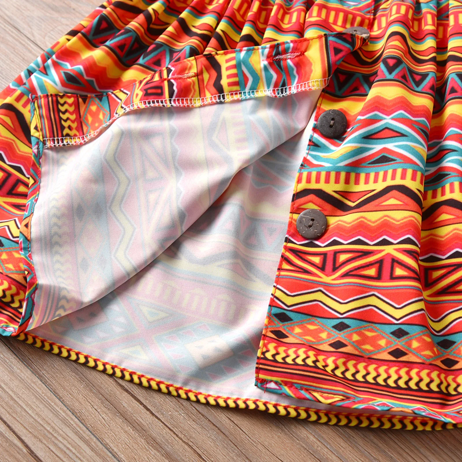 

9M-4Y New Children Toddler Kids Baby Girl Summer Sleeveless Strap Button African Dress HairBands Set Princess Dresses Clothes 5*