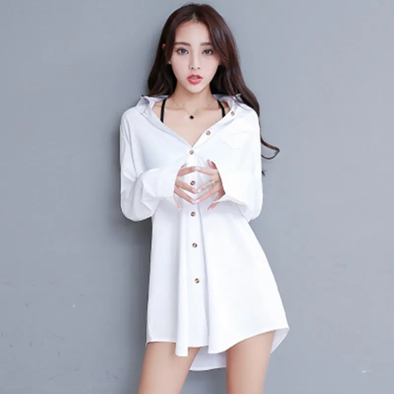 

White Shirt Women's Blouse 2021 Long Sleeve Autumn Blusas Plus Size Casual Vintage Winter Pink Chemisier
