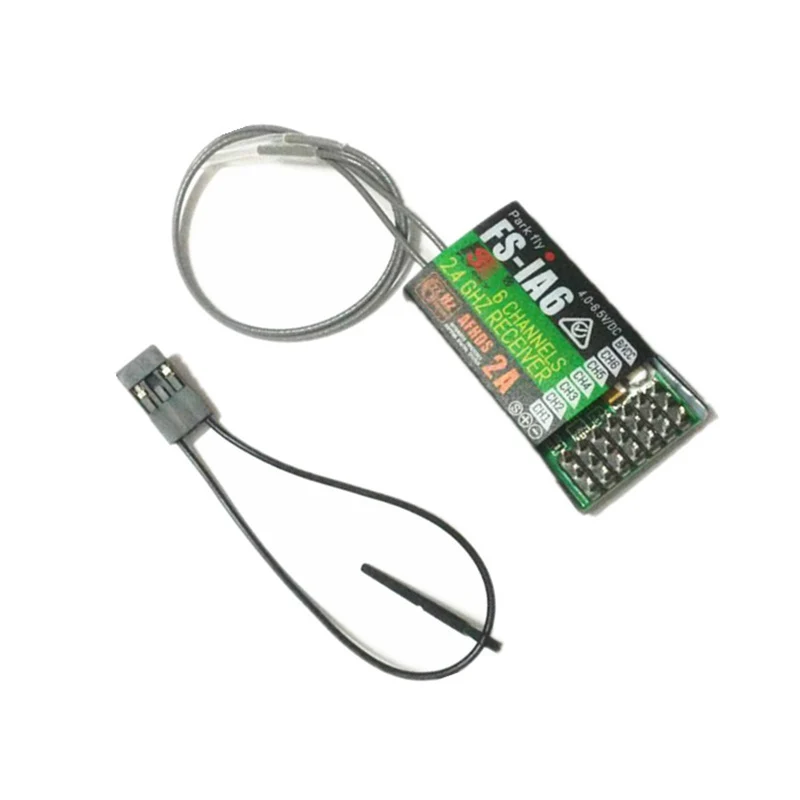 ia6 recevier Радиоуправляемый приемник для Flysky FS-I6 FSI6 FS-i4 FS-i6, приемник Flysky ia6b ia6 FS-IA6/FS-IA6B/6CH 2,4G двойная антенна Радиоуправляемый приемник - Цвет: ia6 recevier
