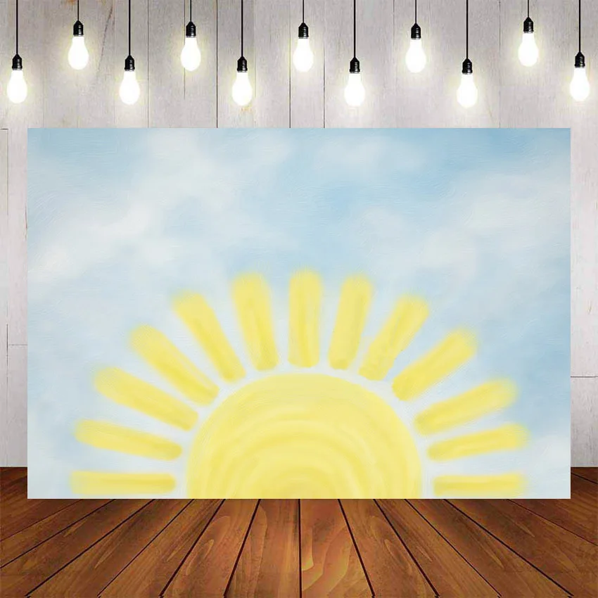 

Mehofond Photography Background Cartoon Sun Birthday Party Baby Shower Backdrop Photophone photocall Photo Studio