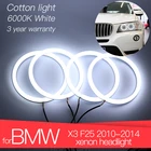 3 года гарантии, высококачественное _ хлопковое белое кольцо с ореолом для BMW X3 F25 2010 2011 2012 2013 2014, ксеноновая фара