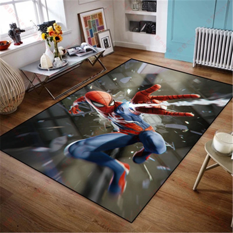 

Disney Kids Playmat Floor Mats Anti Slip Mat Cartoon Spiderman Printed Pattern Carpet Rug for Bathroom Door Living Room Gift