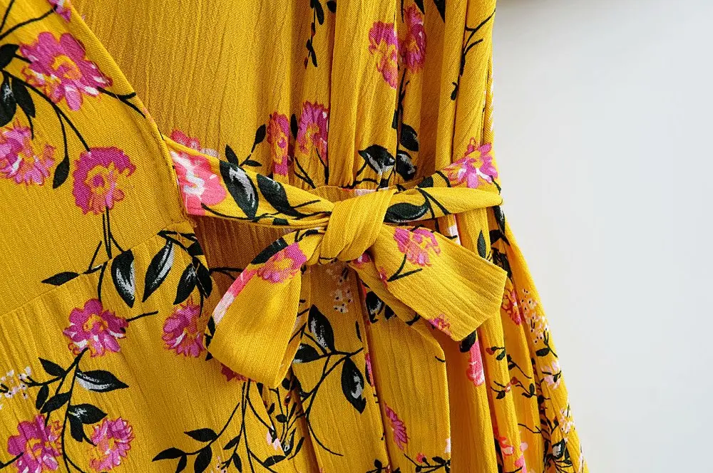 

Spring summer women midi dress bohemian floral print sexy v neck short sleeve loose rayon maxi dress holiday beach robe femme