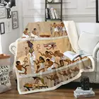 Античное Флисовое одеяло в виде пирамиды, коричневое, экзотическое, роскошное, уютное одеяло, теплое, супермягкое, комфортное, заботливое, фланелевое одеяло с темой Фараона из египта