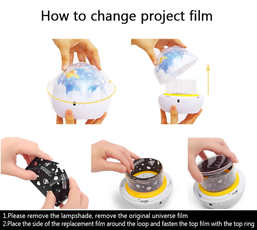 Светодиодный ночник с изображением планеты волшебного звездного неба проектор