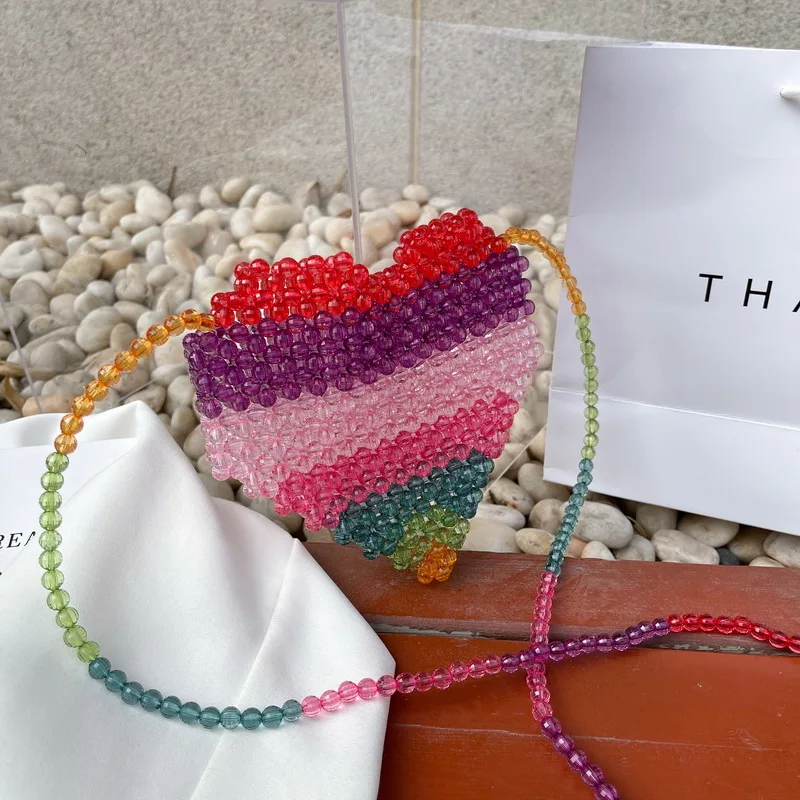 

Женская сумка-мессенджер ручной работы, на одно плечо, в форме сердца