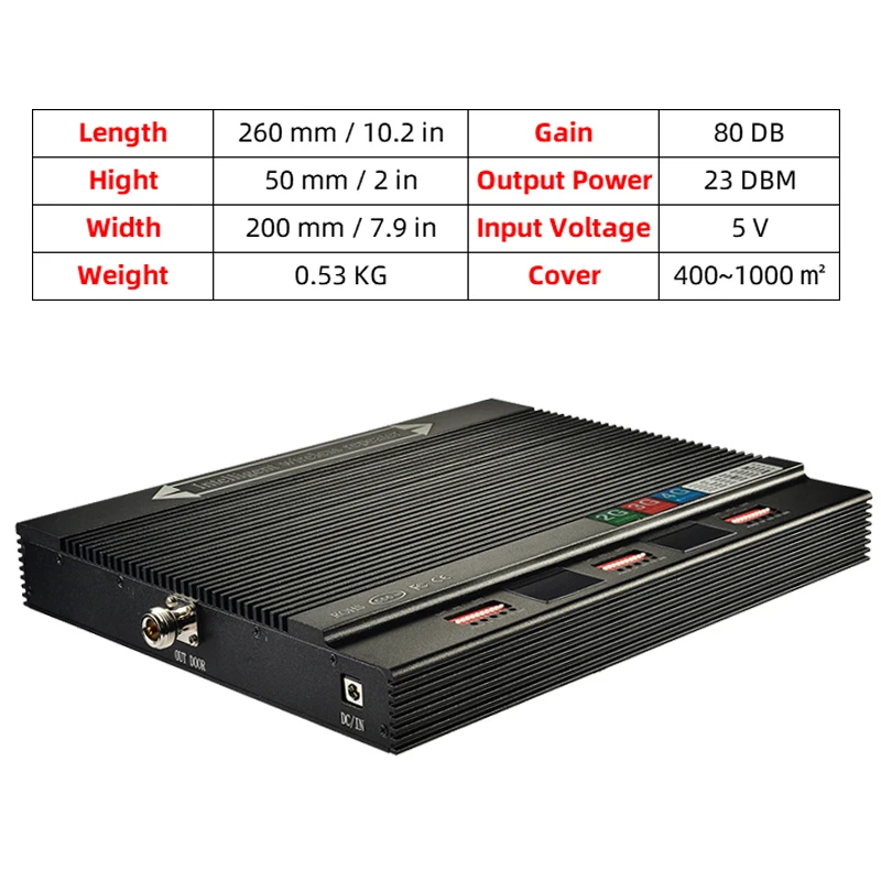 

Factory Price 900 1800 2100 Mhz Thr-band Mobile Phone 2g3g4g B8B3B1 Signal Booster Repeater tri band repeater