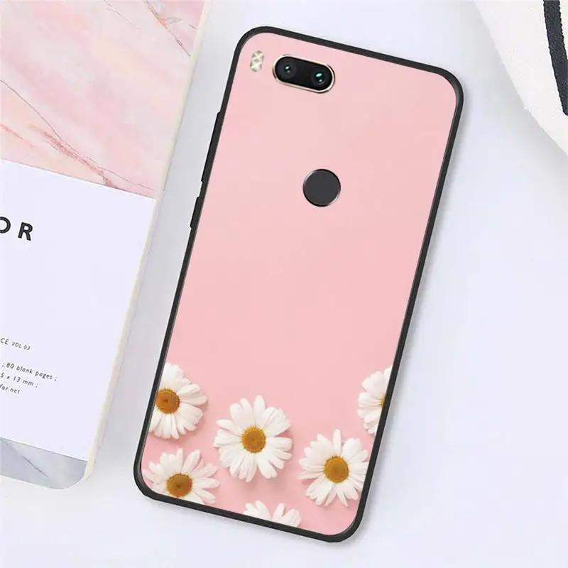 

tulip flower art pattern Phone Case For Xiaomi Redmi note 7 8 9 t k30 max3 9 s 10 pro lite Luxury brand shell funda coque