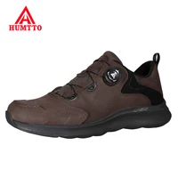 humtto waterproof running shoes breathable trail sneakers for men leather designer jogging sport man luxury walking shoes mens