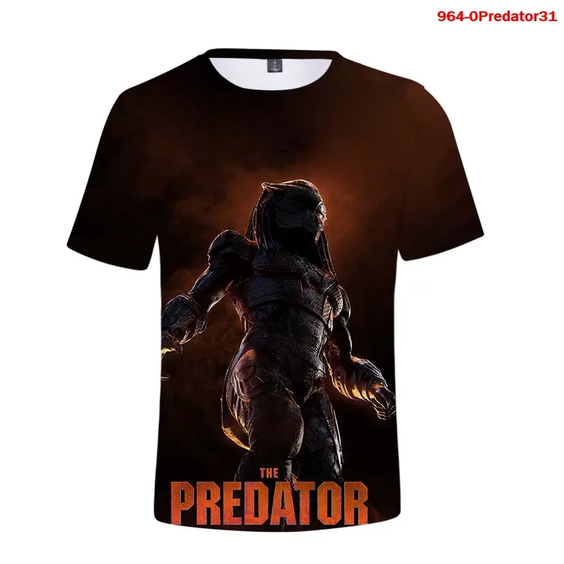 

New T Shirt Horror Movies Predator 3d Men Tshirts Summer Casaul Short Sleeve Women Cool Streetwear Predator Oversized T-shirts