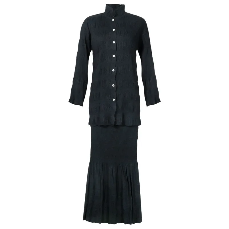 LANMREM новинка 2020 Весенняя водолазка однобортный Топ с длинным рукавом и тонкая