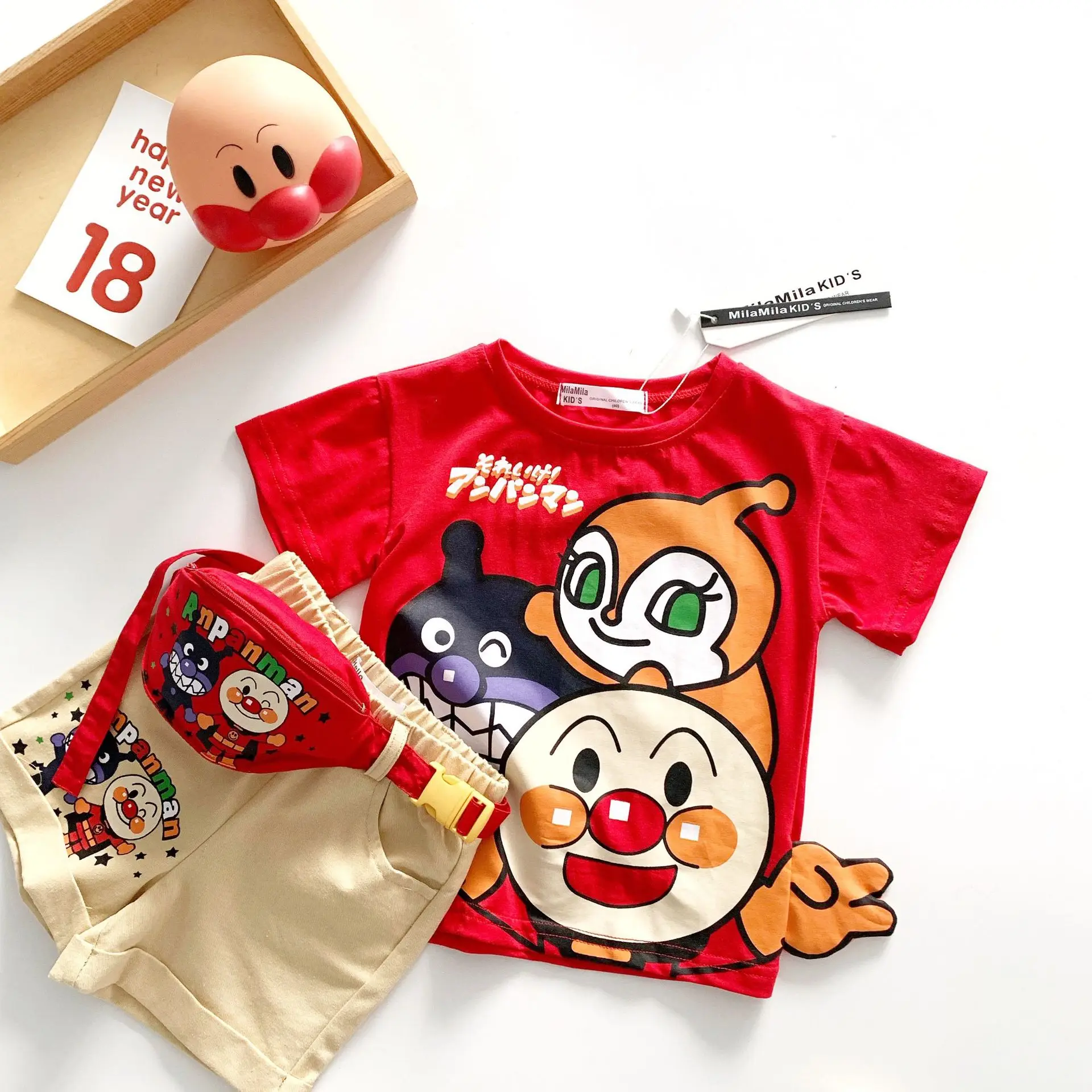 Tonytaobaby/новый летний костюм из 3 предметов с рисунком для мальчиков и девочек