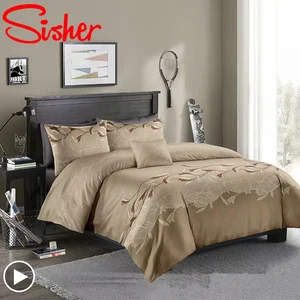 classic jacquard bedding set solid red duvet cover simple king size comforter bed linen single queen quilt covers no bed sheet free global shipping