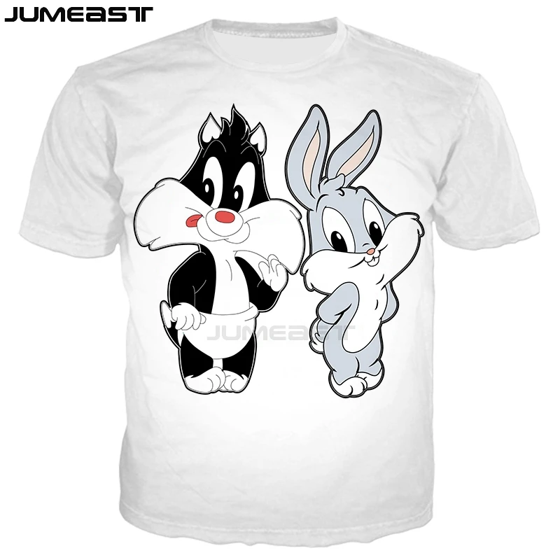 Бренд Jumeast, Мужская/женская футболка с 3D принтом, модная футболка с коротким рукавом и рисунком жуков Банни, спортивный пуловер, летние топы, футболки - Цвет: 16