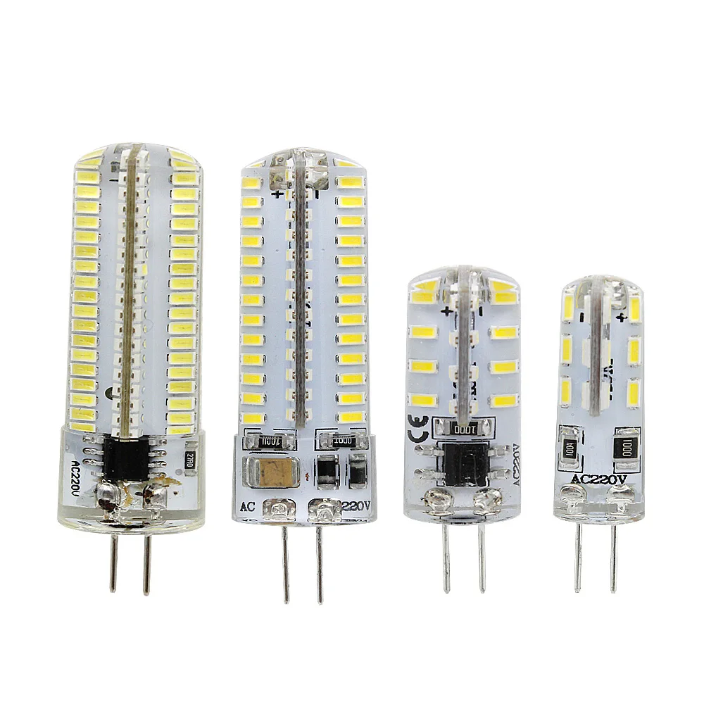 Светодиодная лампа G4 1 Вт 3 4 5 6 переменный ток 12 В 220 110 SMD эквивалент 10 20 30 40