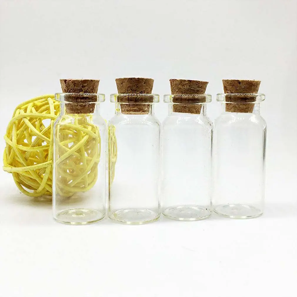 

Diy Bottles Wish Small Empty Clear Cork Glass Bottles Vials For Holiday Wedding Home Decoration Christmas Gifts