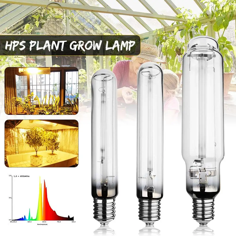 Лампа для выращивания растений HPS, лампы для выращивания комнатных растений, высокая мощность E40, лампочка для выращивания, балласт, натриев... от AliExpress WW