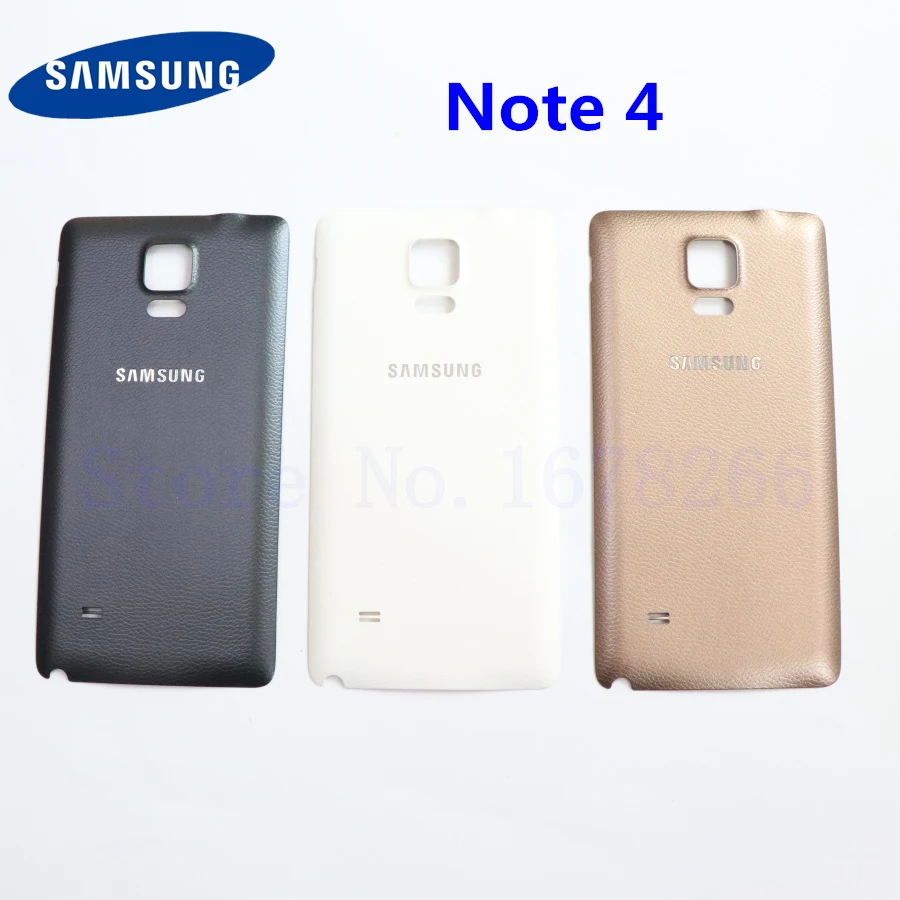 Задняя крышка аккумуляторного отсека для Samsung Galaxy Note 4 NOTE4 N910F N910V N910C N910L задняя