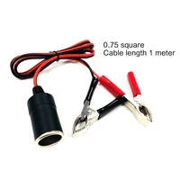 12v car battery terminal clamp clip cigarette lighter power socket adaptor camping battery pump power adapter splitter