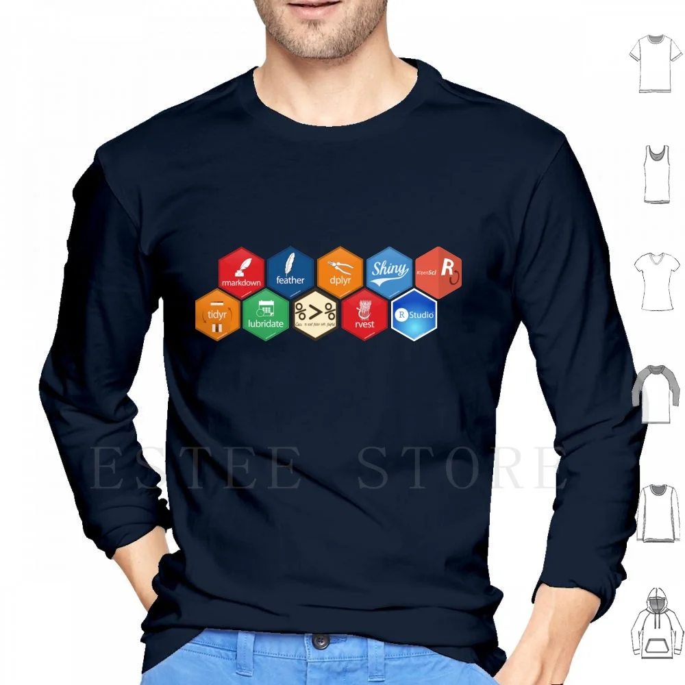 

The R / Rstudio Universe толстовки с длинным рукавом Rstudio