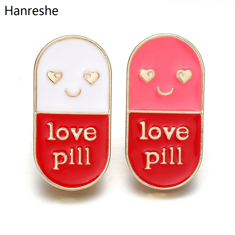 Креативные Милая таблетка с надписью ювелирные изделия из сплава для