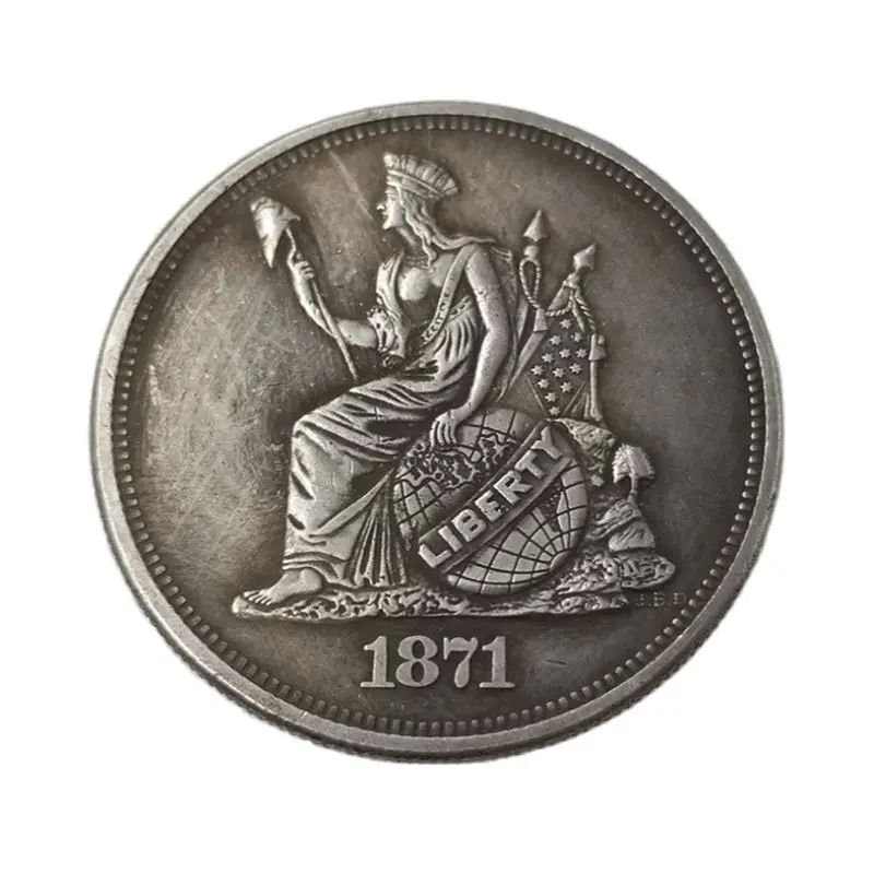 Памятная монета 1871 Бог из Соединенных Штатов мы доверяем коллекции 1 доллар