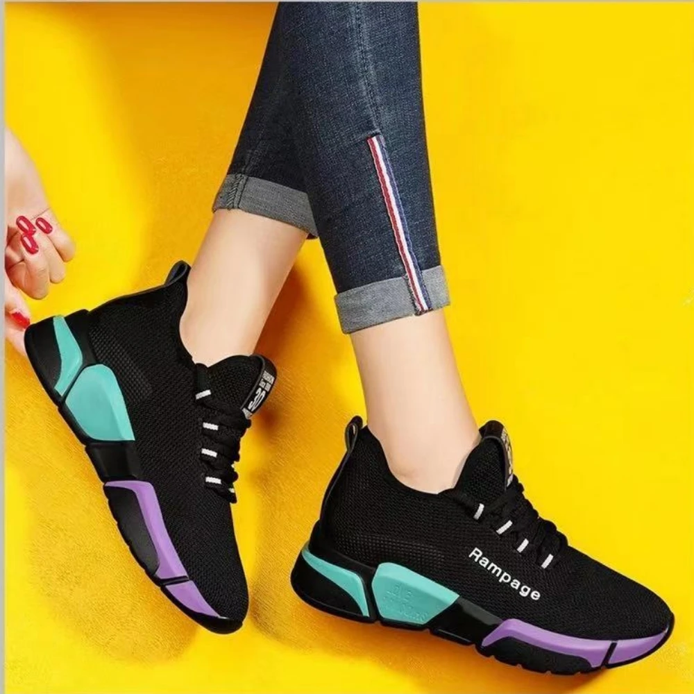 

Summer's new breathable woven printing thickened soles dad shoes Jianbu shoes flat sole personalized women's shoes