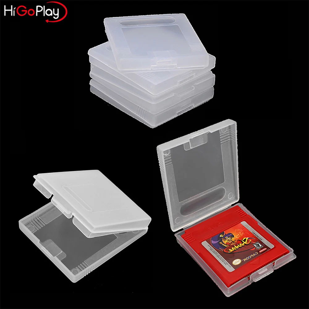 

HIGPLAY Clear Game Cartridge Cases Storage Box Protector Holder Dust Cover Replacement Shell For Nintendo GameBoy GBC GBP