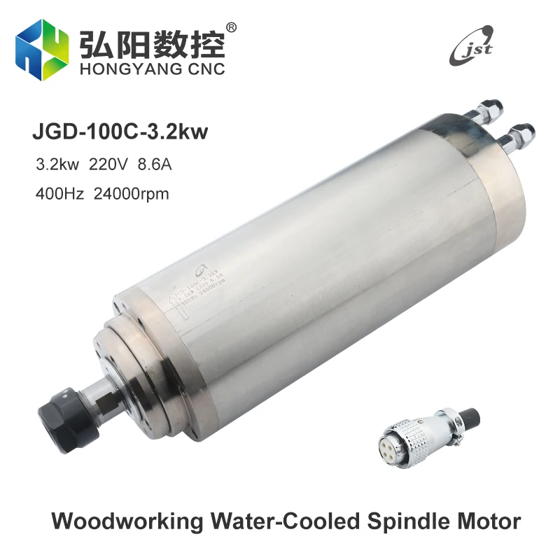 

Электродвигатель шпинделя с ЧПУ, кВт, с водяным охлаждением, для деревообработки, рекламы, гравировки ER20, патрон D100 мм для фрезерного станка ...