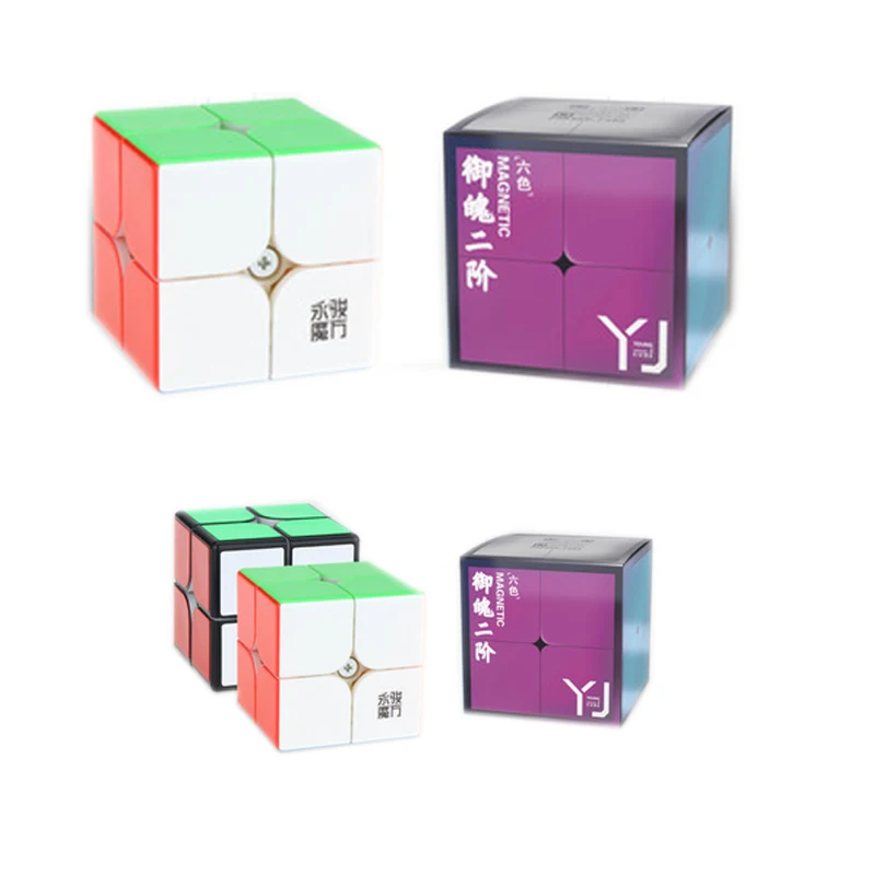 YongJun Neo Мини головоломка кубик рубика 2 на Магнитный Волшебный куб 2x2x2 м magico Cubo