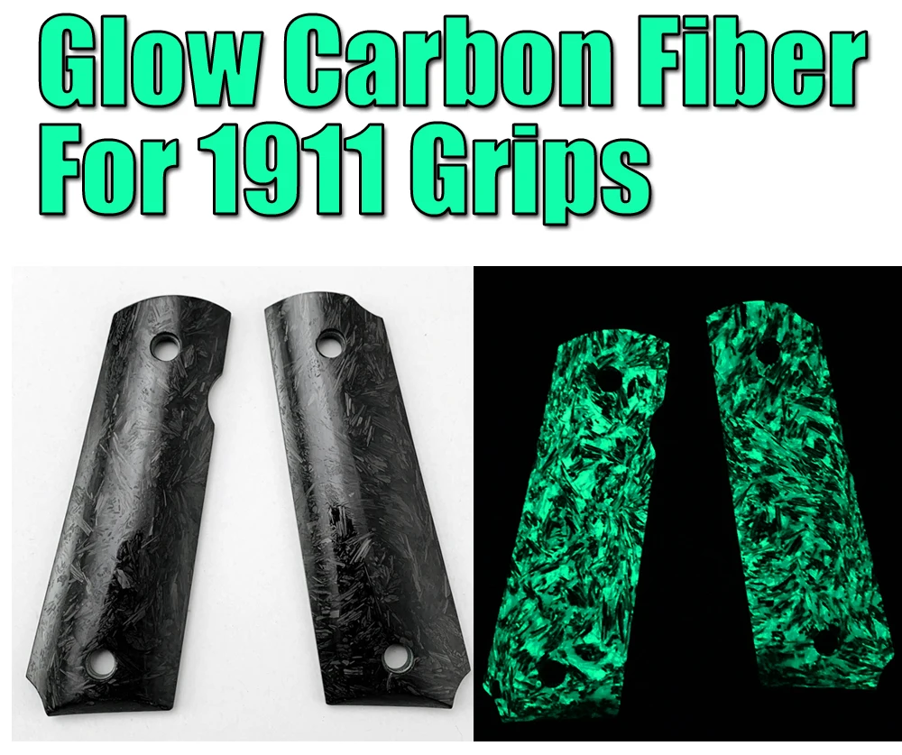 Мраморные CF светящиеся Углеродные волокна 1911 захваты аксессуары CNC производство