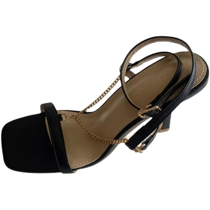 

New Summen High Heeled Women Sandals Square Head Women Shoes