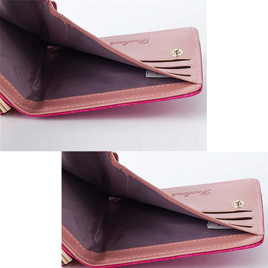 

Women coin purse Short Style Student Card Wallet Multi-function Folding Coin Purse porta moedas feminino #D35