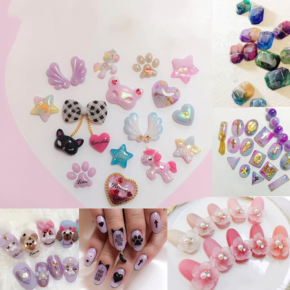 6 шт дизайн ногтей 3D акриловая силиконовая форма для украшения Дизайн Мода DIY