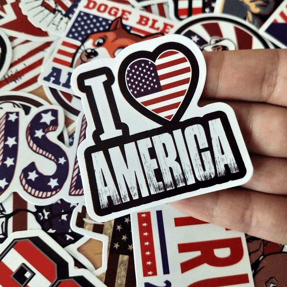 50 шт. наклейки американского президента Трампа граффити для скейтборда багажа