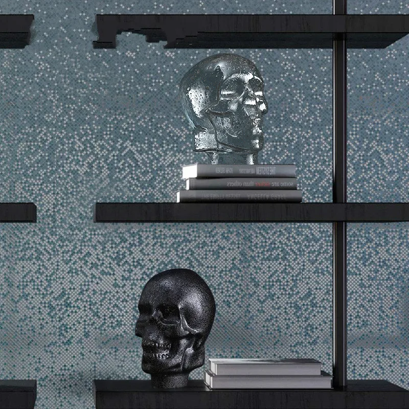 

Creative Flash Powder Skull Glass Ornaments Home Decorations Festival Gifts