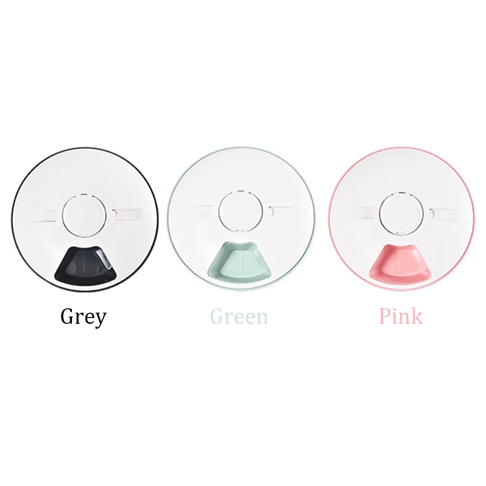 

Dispenser 6 Meal Trays Anti Slip Cats Round Digital Timer LCD Display Dry Wet Food Pet Automatic Feeder Detachable Dogs