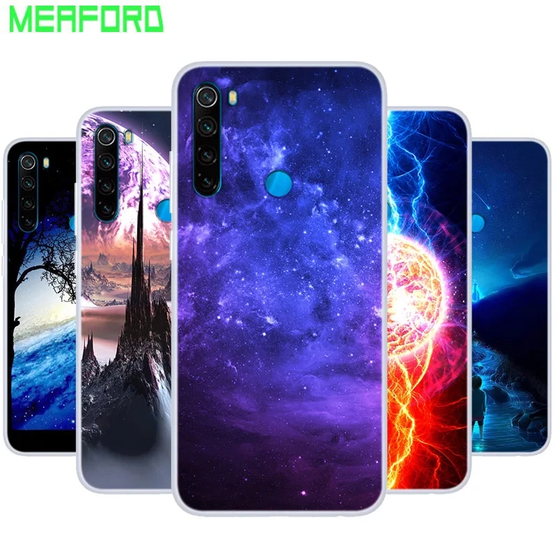 Силиконовый чехол для Xiaomi Redmi Note 8 T мягкая задняя крышка с художественным принтом