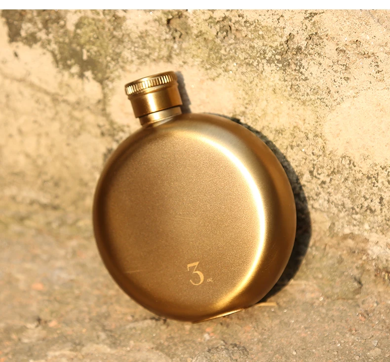 

Mini Small Flagon Flask Stainless Steel Whiskey Flagon Golden Vodka Hidden Alcohol Botella Acero Inoxidable Drinkware ED50JH