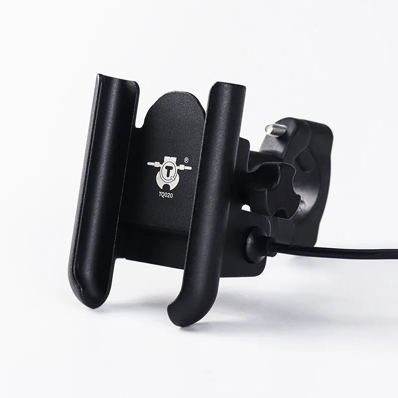 aluminium motorcycle bike phone holder braket with usb charger bicycle handlebar mirror mount bike phone support for phone x free global shipping