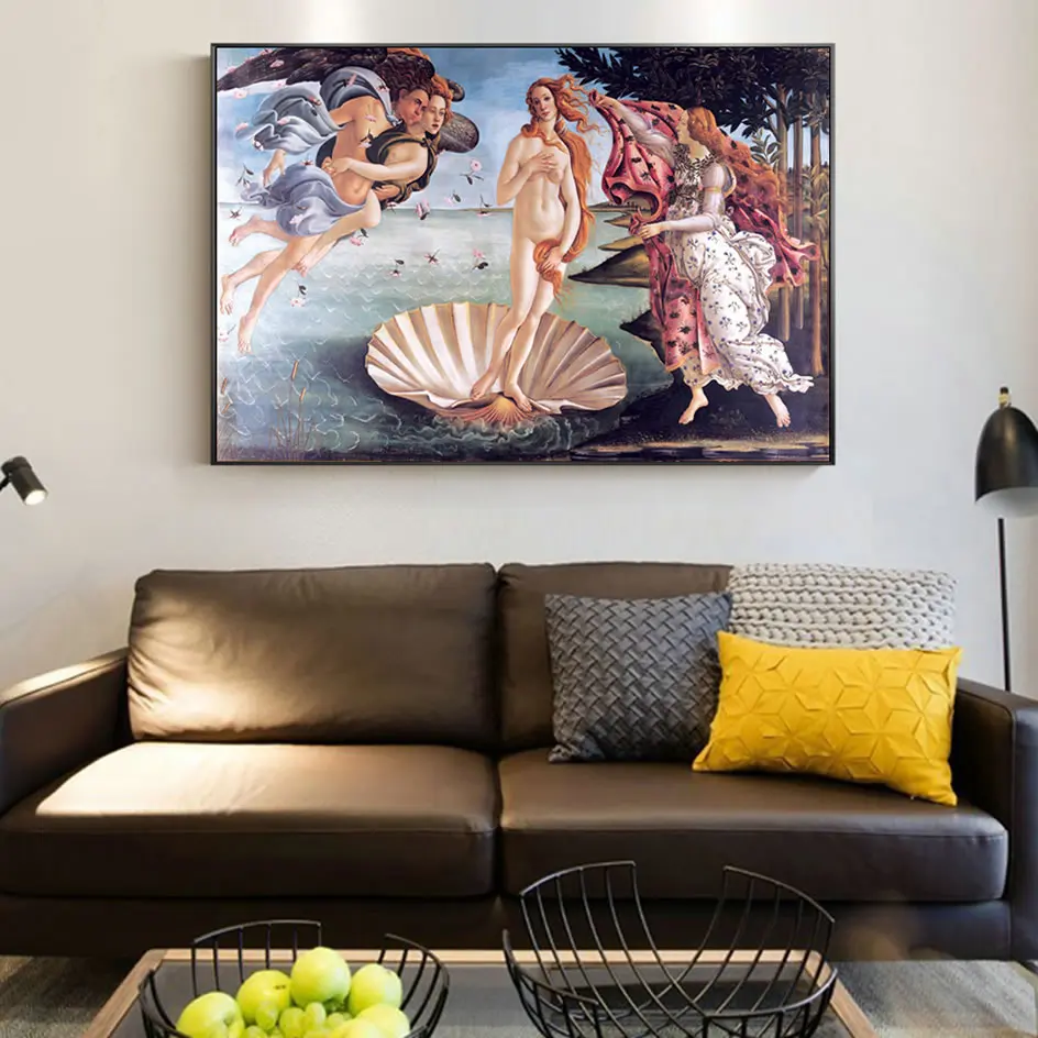 Рождение Венеры настенный Художественный Холст принты известных Классическая
