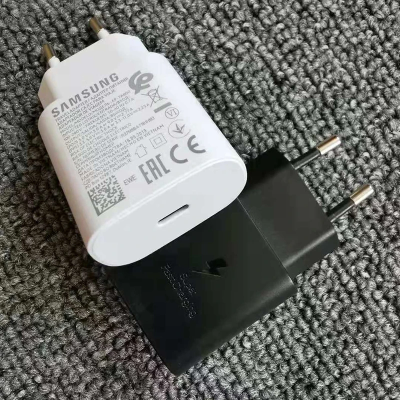 Samsung Note 10 25 Вт супер быстрое зарядное устройство EU Usb PD (полистиролсульфонат)