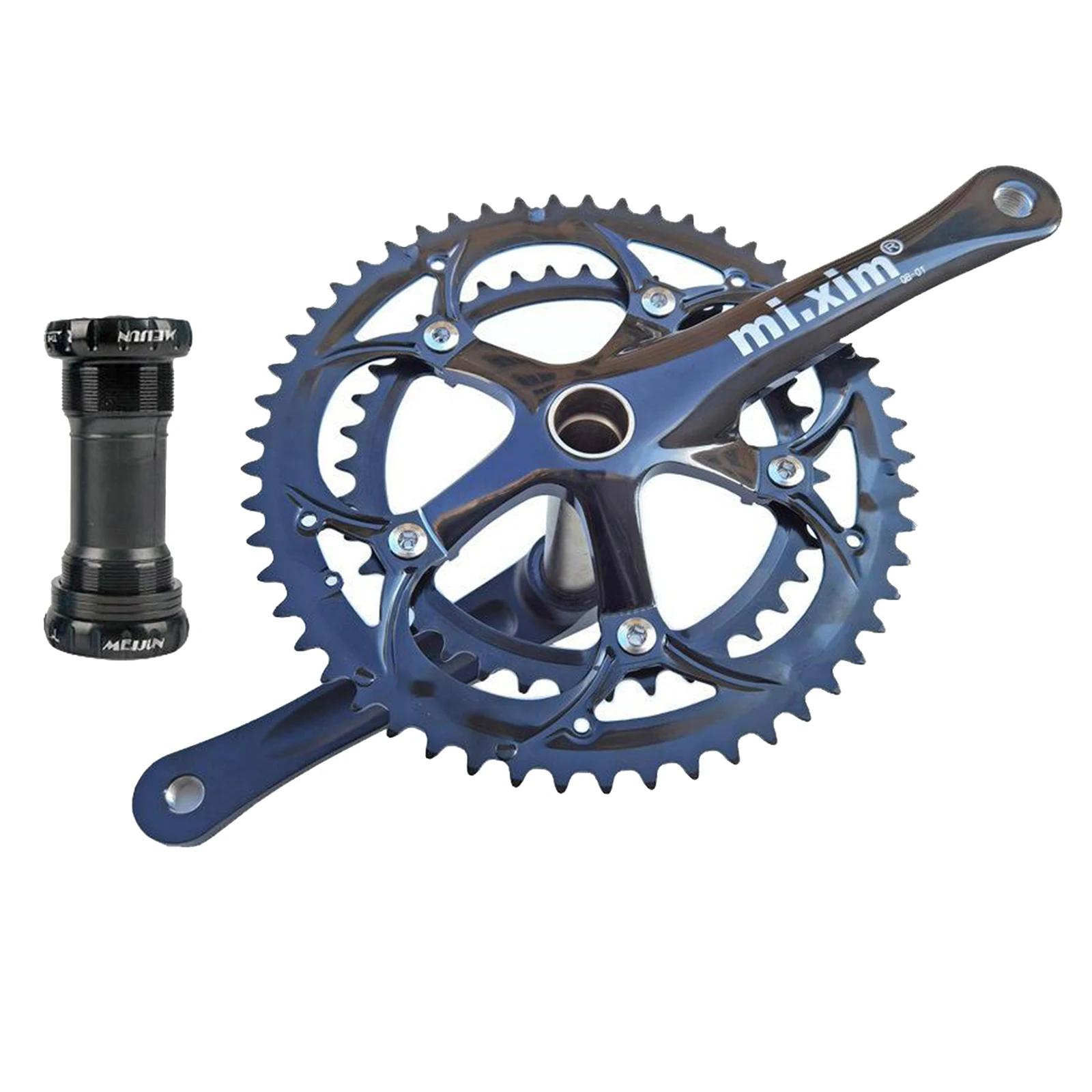 

Lightweight 53/39T Bike Crank Set Road Mountain Bicycle 130BCD Chainring 6-10