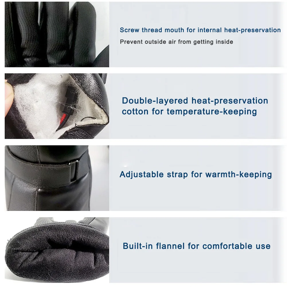 Electric Warm Gloves Battery Powered Heat Gloves Winter Sport Heated Gloves For Climbing Sport Heated Ridding Cycling Gloves
